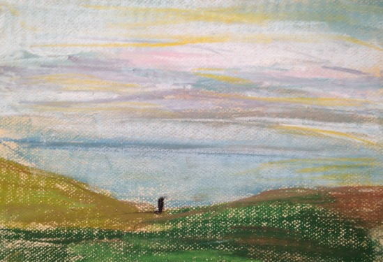 Yunxia Jia pastel study of Monet, 2015
